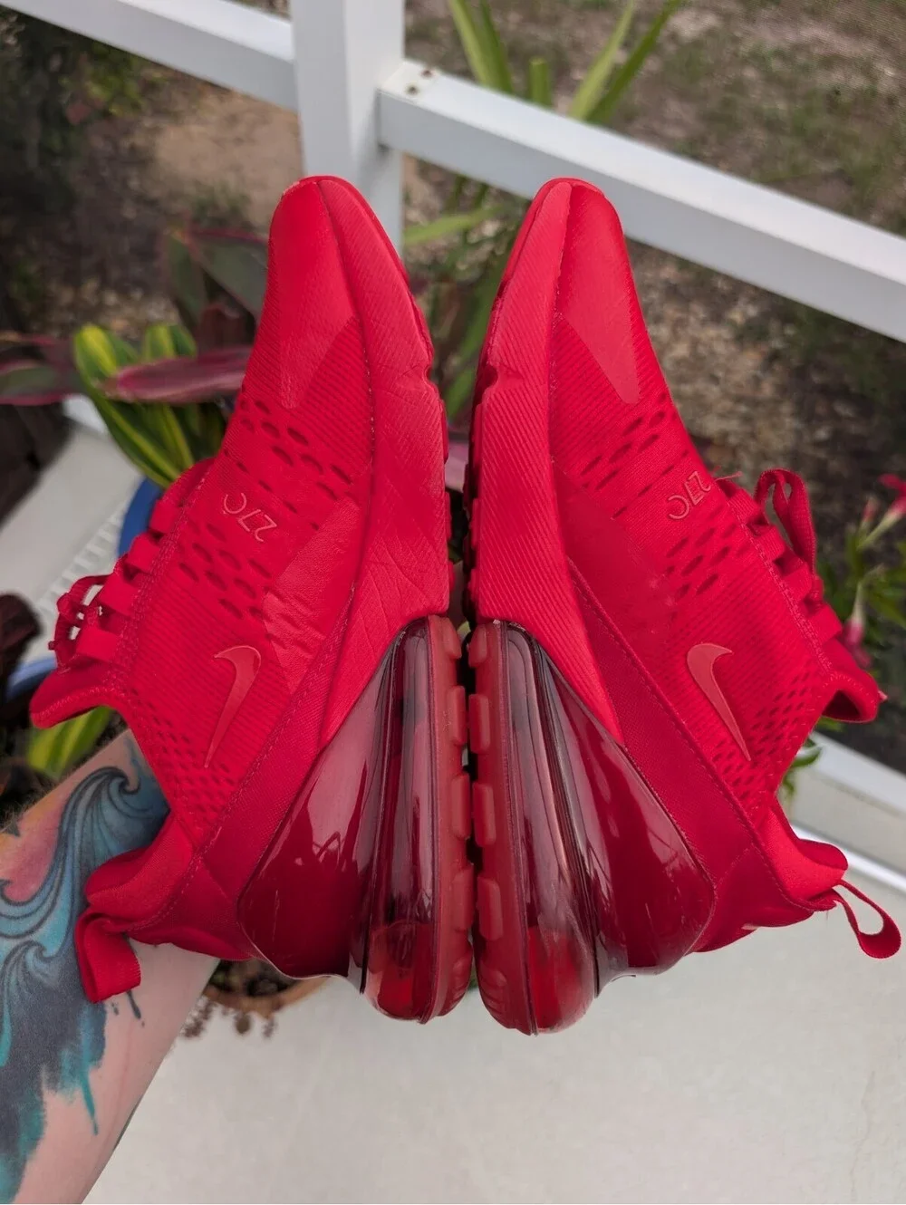 Nike Air Max 270 GS University Red Size 6.5Y Women's 8 CW6987-600 Like NWB